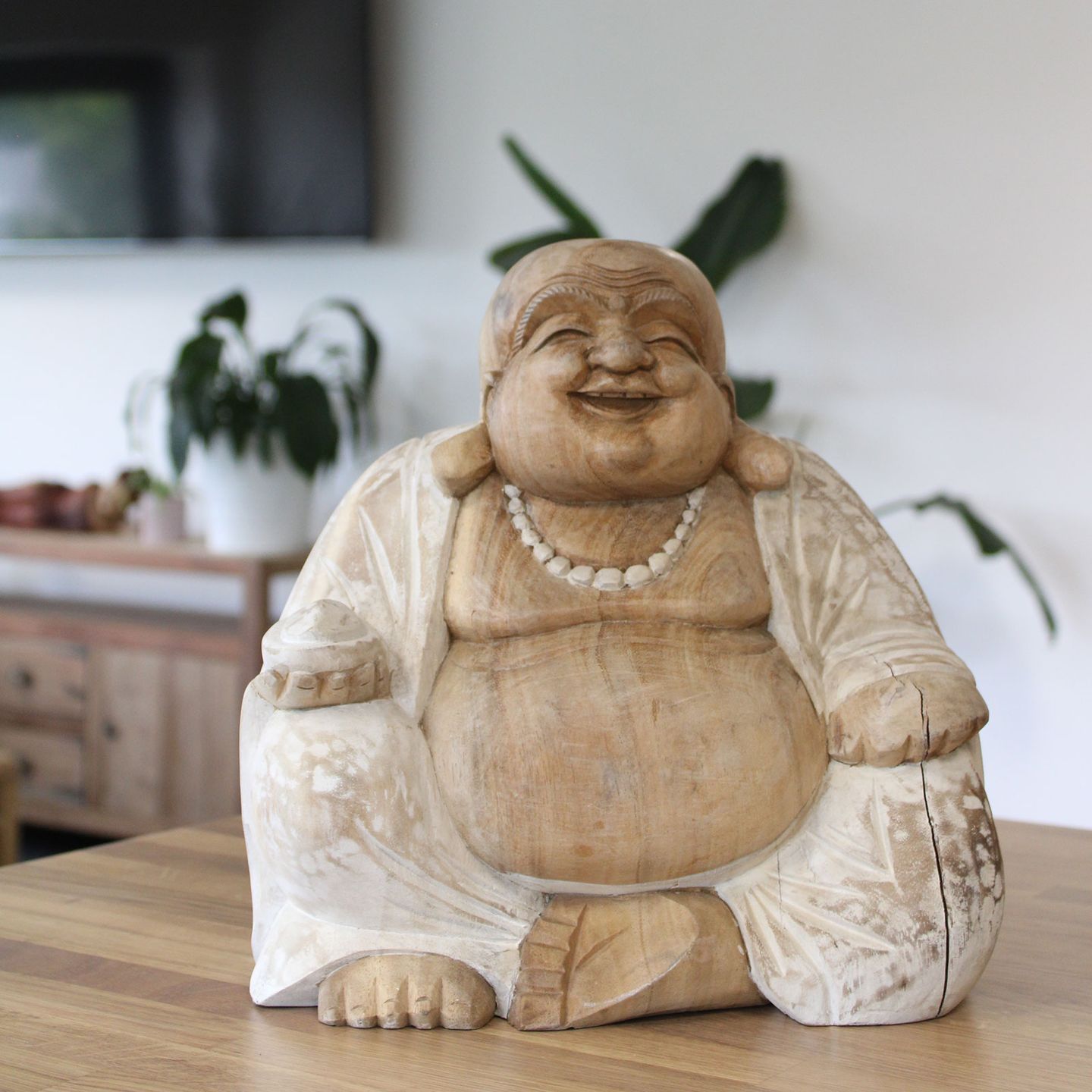 Statues de Bouddha Sculptées à la Main en Bois de Suar – Bali
