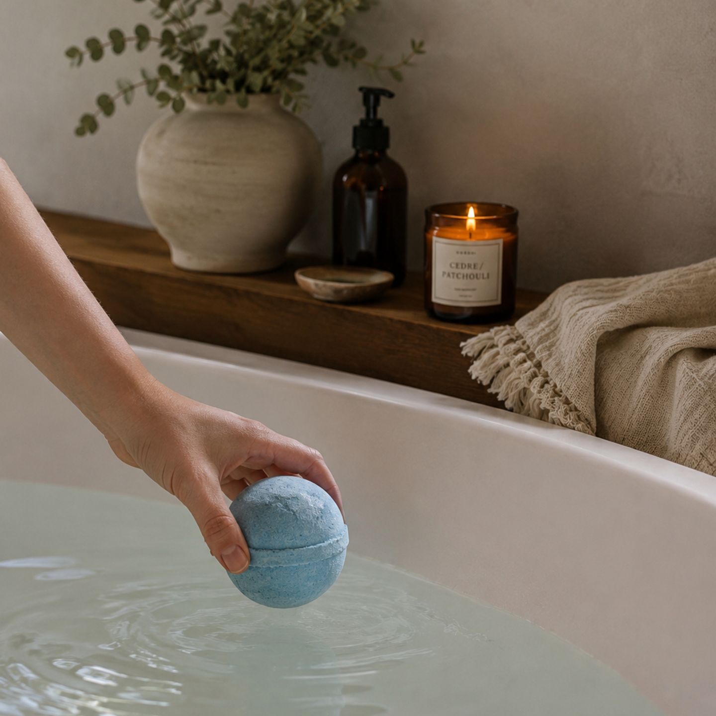 Bombes de Bain aux Cristaux – Marque Blanche