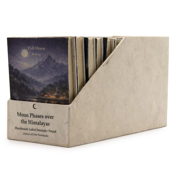 Moyen Cahiers mixtes Montagne et Phases de la Lune - (12x8 cm) - 40 pages (3x4 dessins assortis) - Dans un présentoir