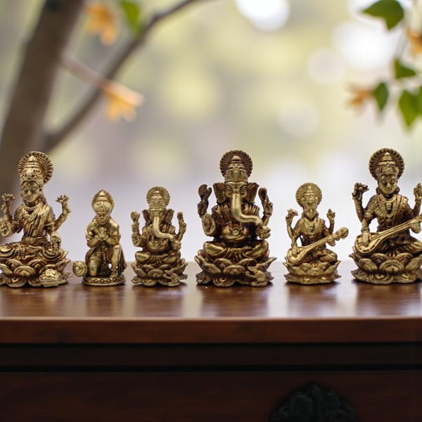 Statuettes Mini-Divinités en Laiton