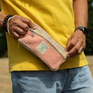 Pochette zippée en chanvre pour téléphone/Tobacoo/Anything (assortie)