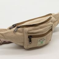 Sac banane en coton et chanvre - naturel