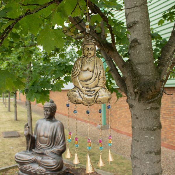 Carillons Indiens - Grand Bouddha 5 Carillons à Cloche