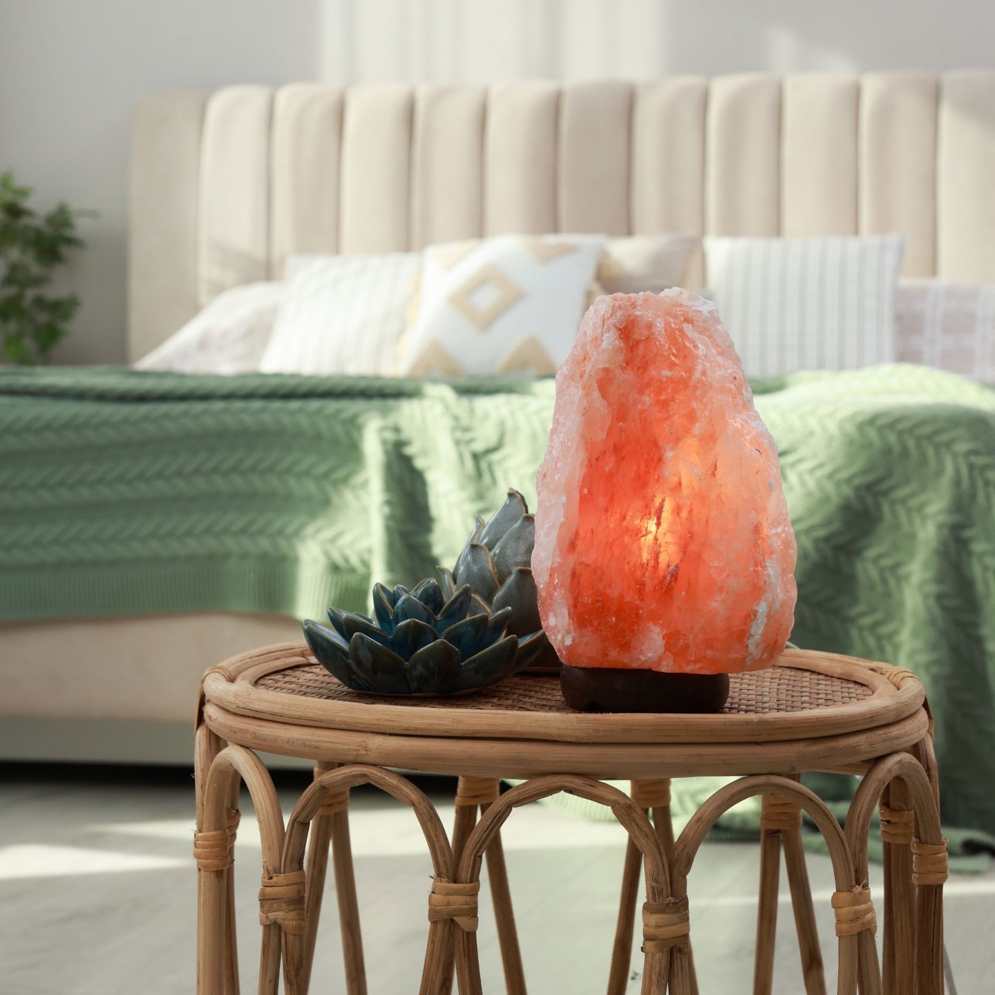 Lampes, Bougeoirs & Accessoires en Cristal de Sel de l'Himalaya