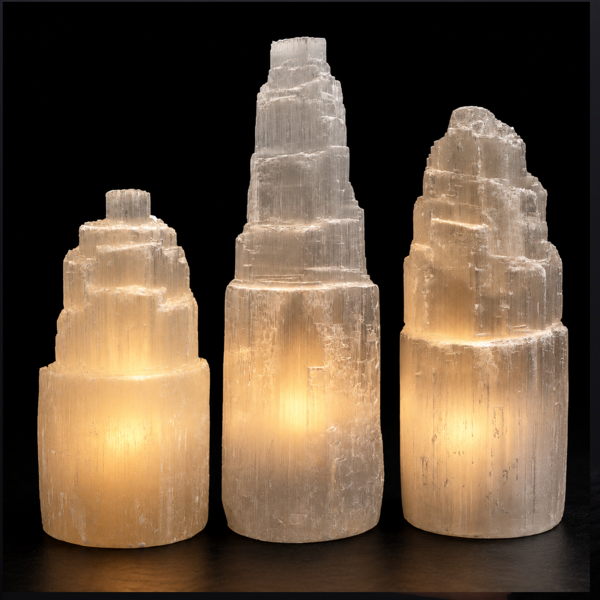 Lampes en Sélénite