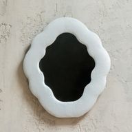 Miroir Doux Sinueux - Nuage - Bleu Nuage