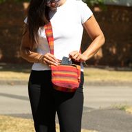 Sac à bandoulière Népal - Orange du lever du soleil