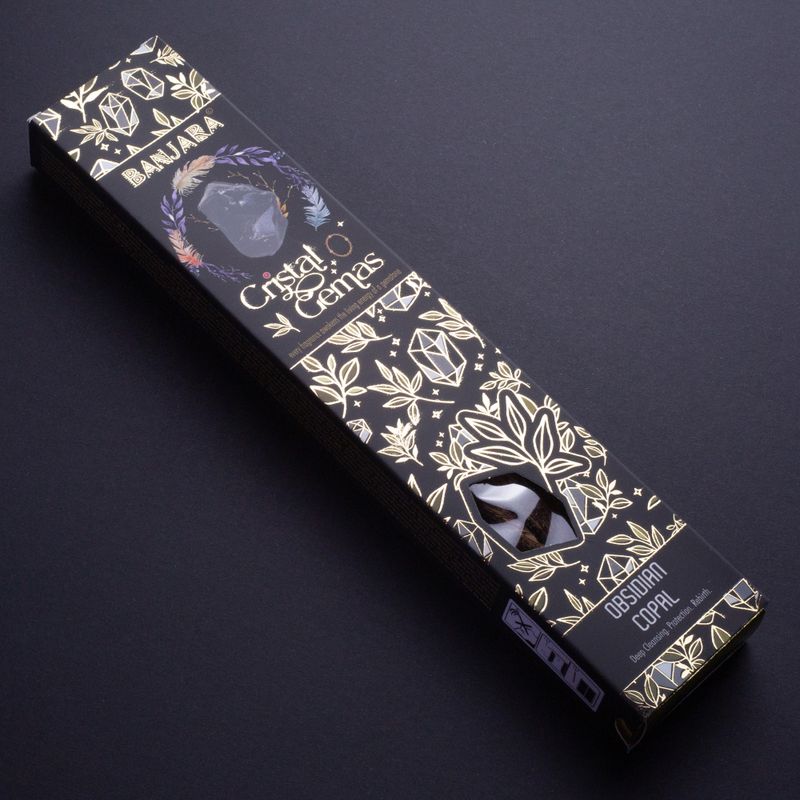 Banjara Cristaux Gemmes - Copal obsidien