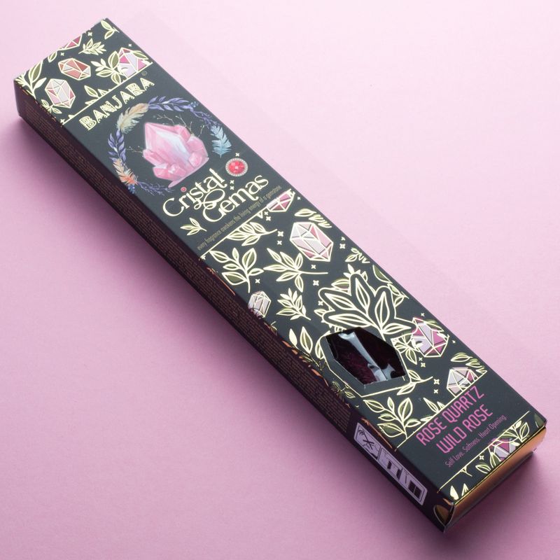 Banjara Cristal Gemmes - Quartz rose sauvage