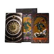 Jeu de cartes de Tarot à feuilles d'or - avec livret