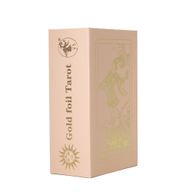 Coffret cadeau de cartes de tarot à feuilles rubis dans une boîte rose - avec livret