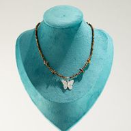 Ensemble de colliers en pierres précieuses Esprit de Nymphe - Crépuscule sur la mer