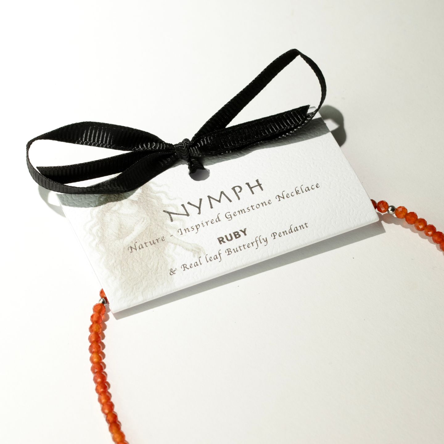 Colliers Nymph en Pierres Naturelles & Papillon Feuille - Esprit Nymphe