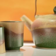 Ensemble de thé de style kyusu japonais - pour le thé vert - quatre tasses