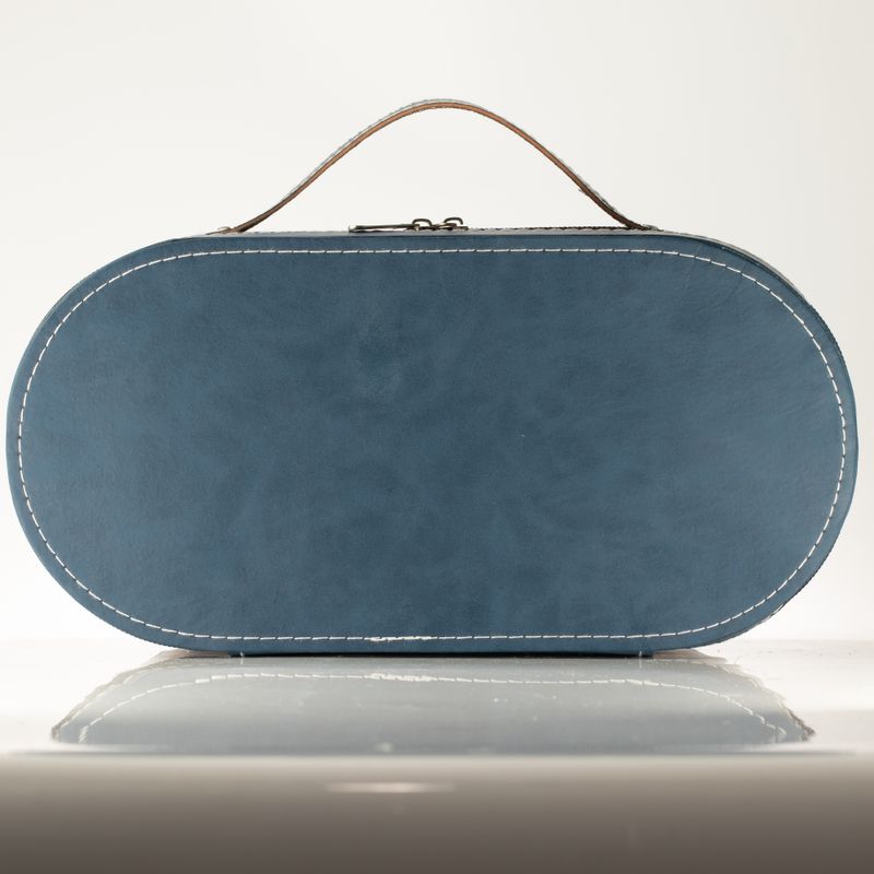 Ensemble de théière de voyage et quatre tasses - style citrouille vintage rose