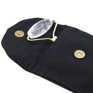 Rouleau pour le visage en pierre gemme - quartz cristal de roche avec pochette