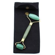 Rouleau facial en pierre précieuse – Jade avec pochette