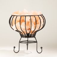 Brasier en pierre à faible teneur en sel - Morceaux de sel rose de l'Himalaya