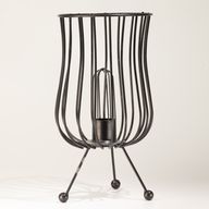 Brasier élevé en roche de sel