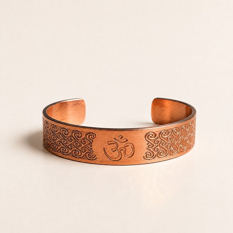 Bracelets en cuivre massif avec gravures d'affirmations (assortis)