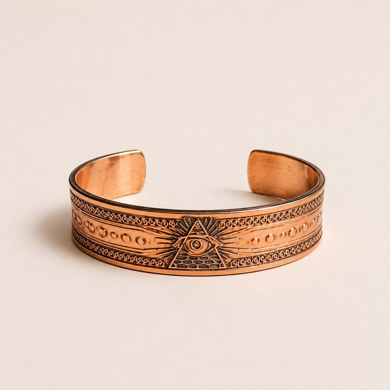 Bracelets en cuivre massif avec gravures d'affirmations (assortis)