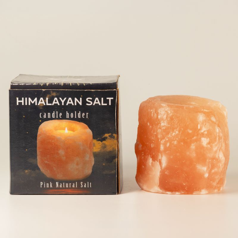 Porte-bougie en sel naturel de qualité 600-800 g