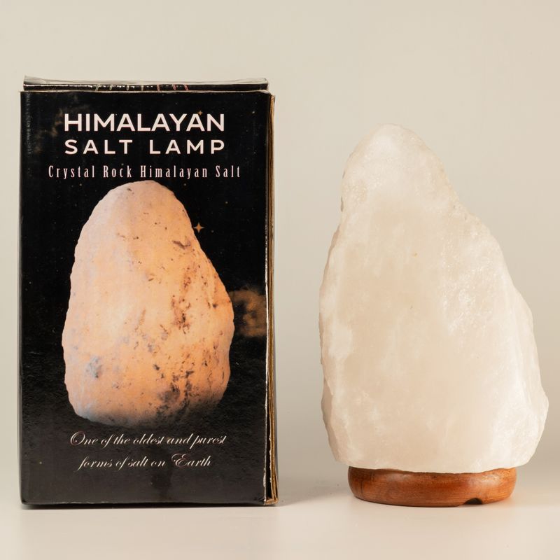 Lampe de sel Himalayan Crystal Rock - et socle env. 2-3 kg