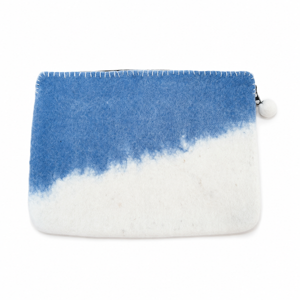 Pochette en feutre pour ordinateur portable - Bleu Horizon