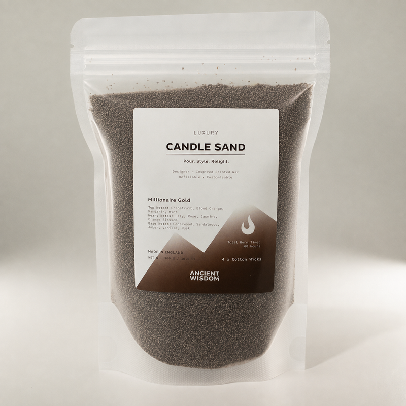 Bougie parfumée Sable - Chocolat brun - Millionaire Gold - 300 g