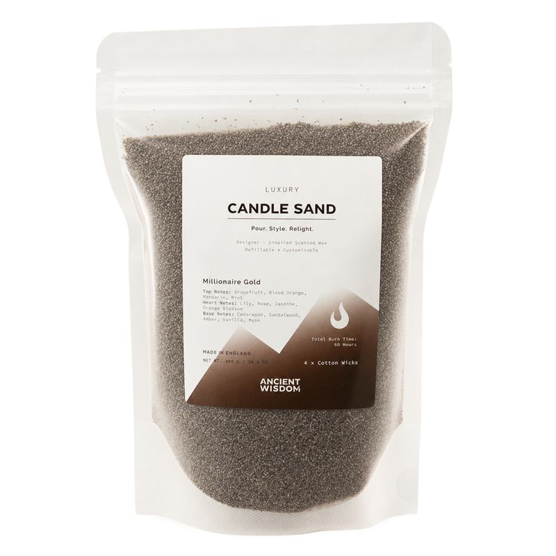 Bougie parfumée Sable - Chocolat brun - Millionaire Gold - 300 g