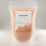 Bougie parfumée couleur sable - taupe orange - cobalt - 300 g