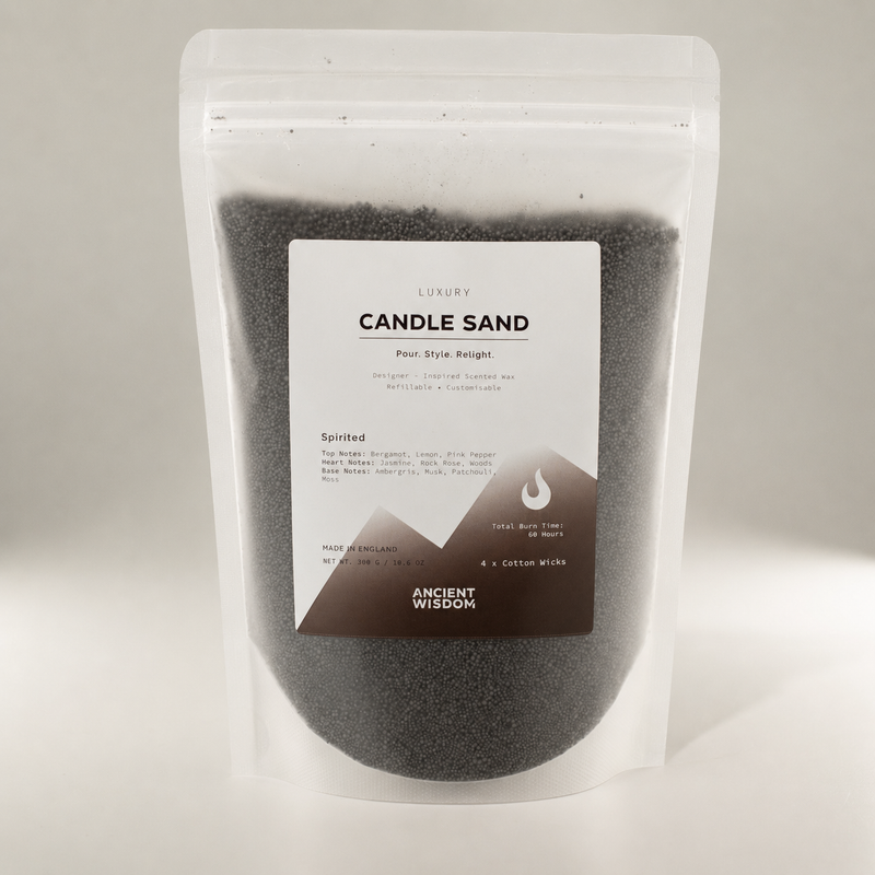 Bougie parfumée Sable - Noir - Spirited - 300 g