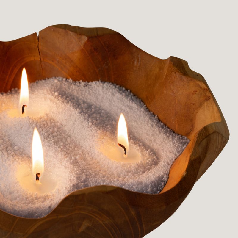 Bougie parfumée Sable - Gris chaud - Azur Noir - 300 g