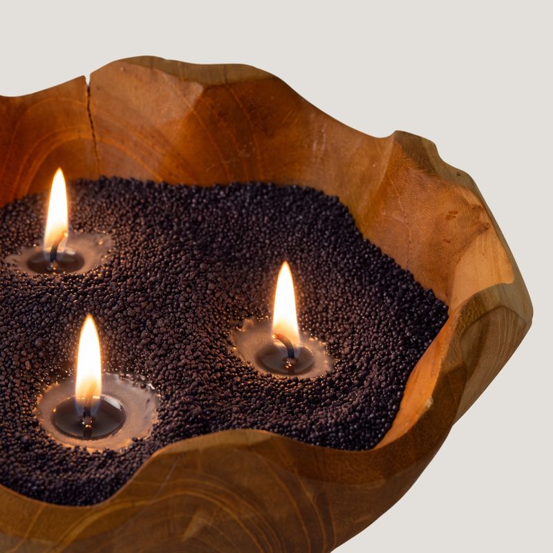 Bougie parfumée Sable - Noir - Spirited - 300 g