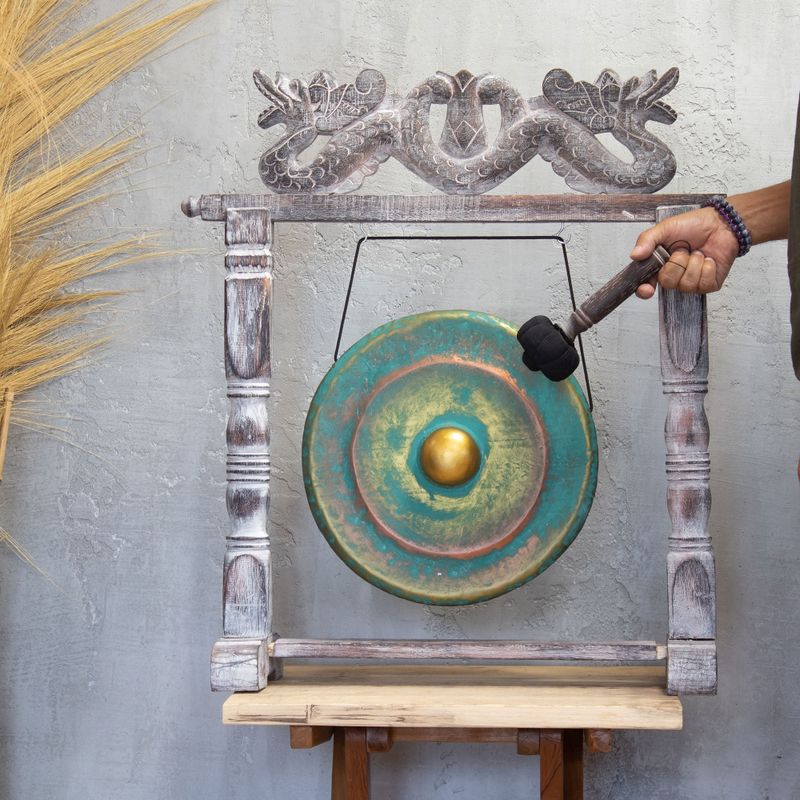 Gong moyen sur pied - 35 cm - Greenwash