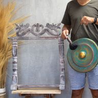 Gong moyen sur pied - 35 cm - Greenwash