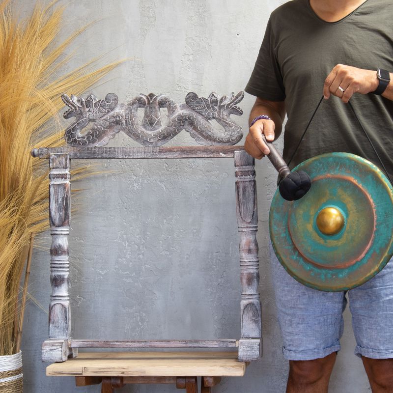 Gong moyen sur pied - 35 cm - Greenwash