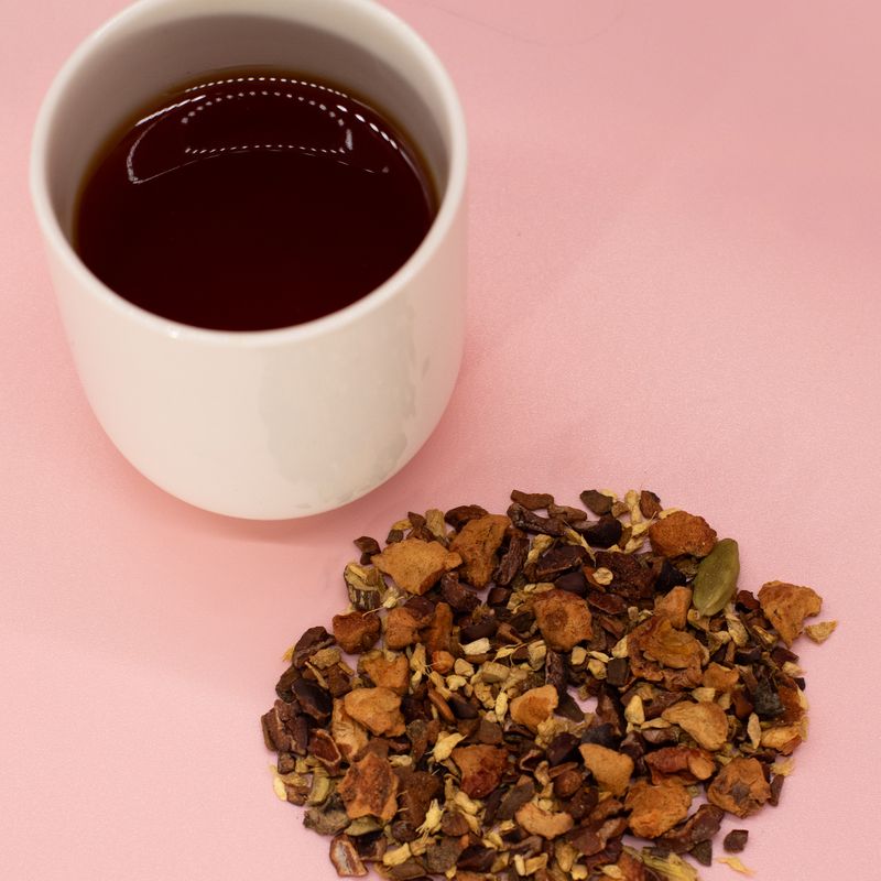 Infusion biologique de chocolat chaud et chai