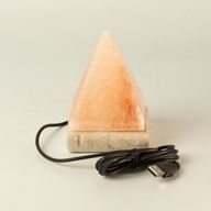 Lampe de sel en pyramide USB de qualité - 9 cm (multicolore)