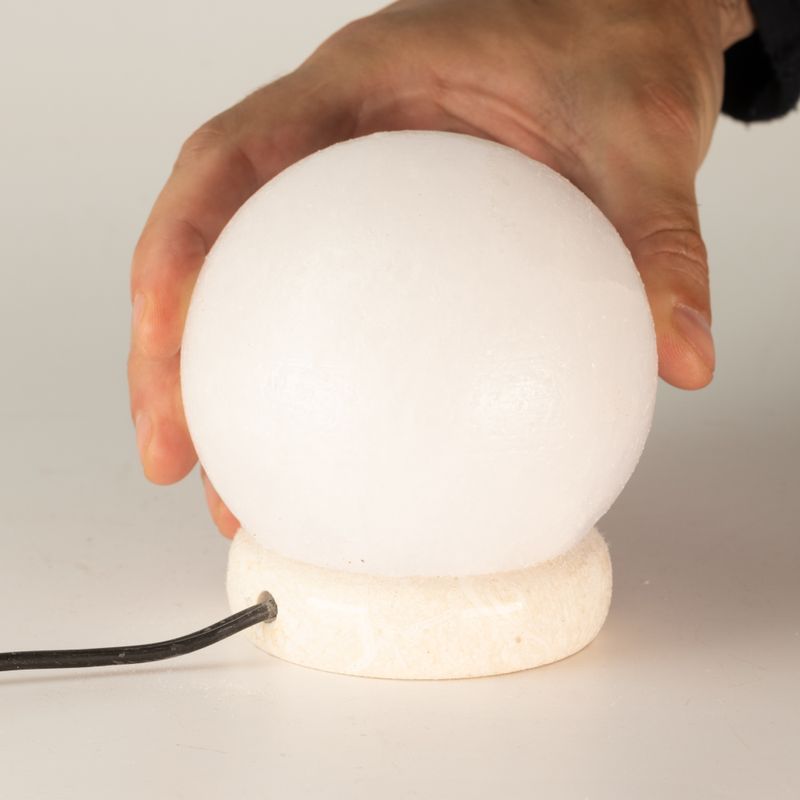Lampe de sel USB boule blanche de qualité - 9 cm (multi)