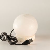 Lampe de sel USB boule blanche de qualité - 9 cm (multi)