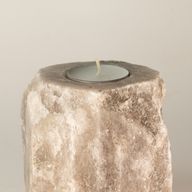 Porte-bougie en sel gris 600-800 g