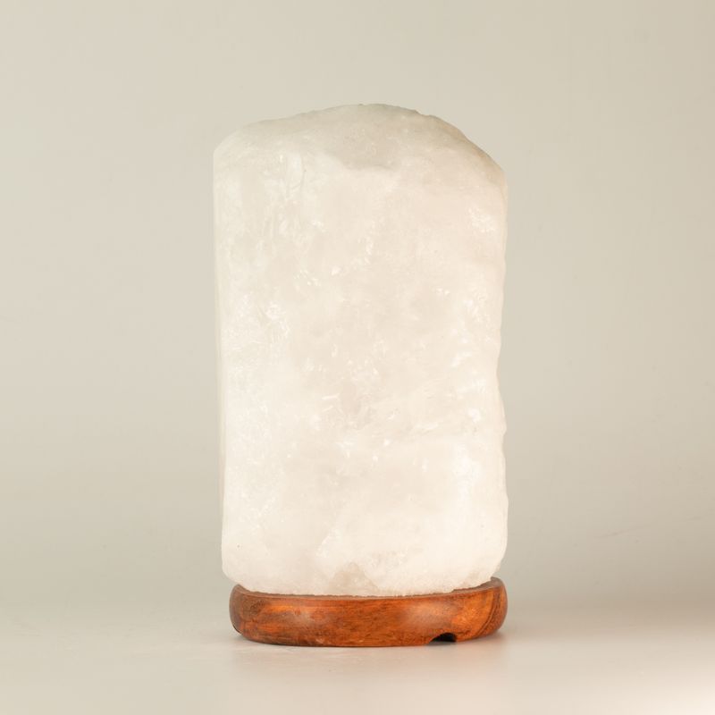 Lampe de sel de l'Himalaya en cristal - et socle environ 3 à 5 kg