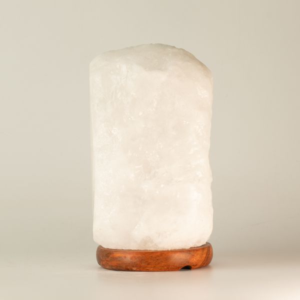 Lampe en Sel de l'Himalaya - Cristal de Roche - Avec Base 3-5kg