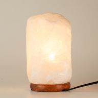 Lampe de sel de l'Himalaya en cristal - et socle environ 3 à 5 kg
