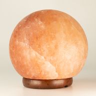 Boule de lampe en sel - Grande base en bois 3-4 kg