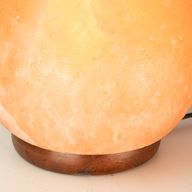 Boule de lampe en sel - Grande base en bois 3-4 kg