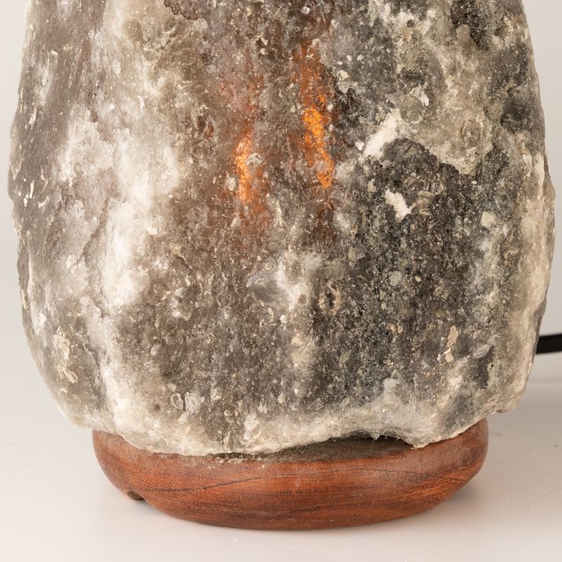 Lampe de sel naturelle grise de l'Himalaya - 3-5 kg