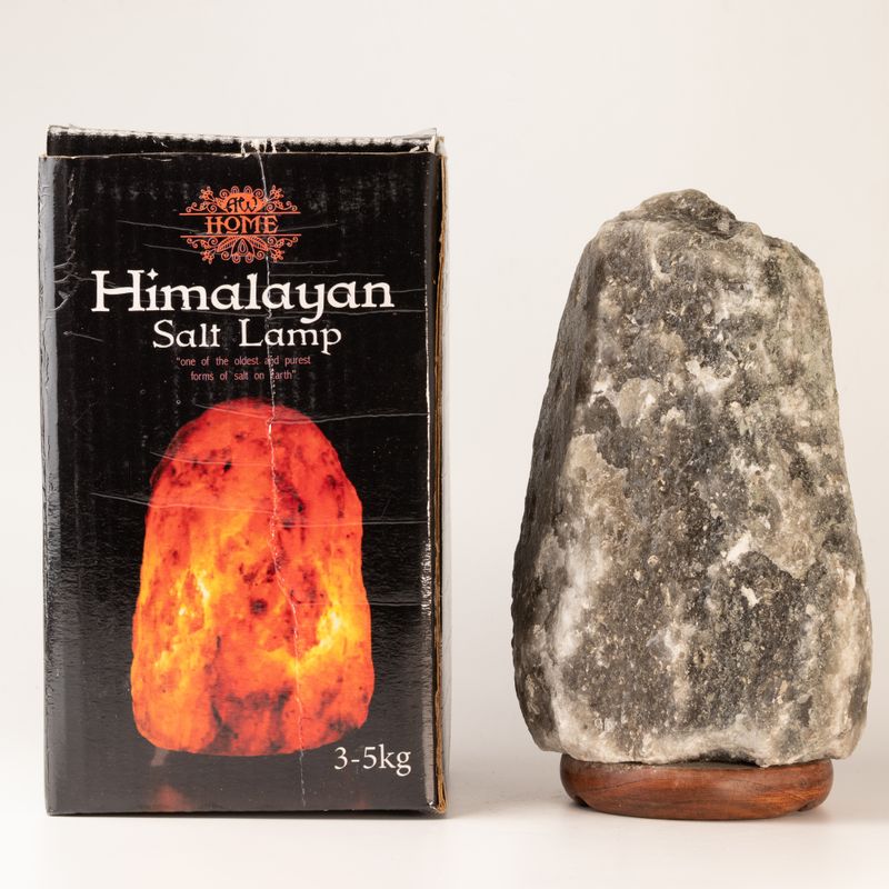 Lampe de sel naturelle grise de l'Himalaya - 3-5 kg