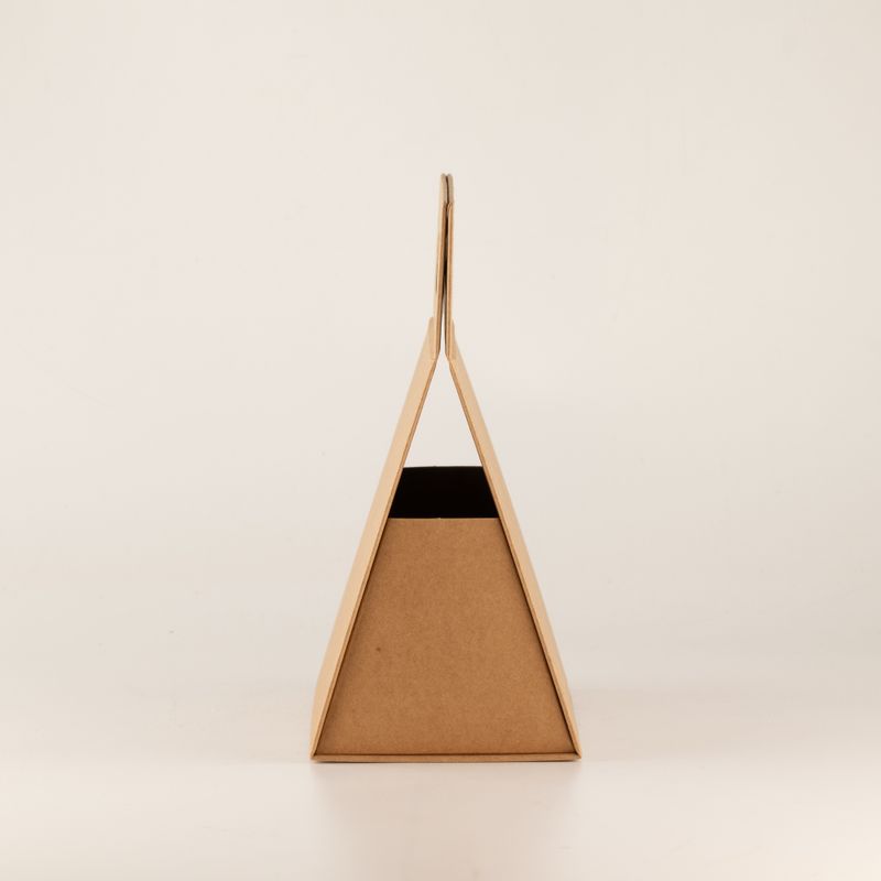 Boîte cadeau à monter soi-même - Boîte à main (20x10x20 cm) - kraft brun